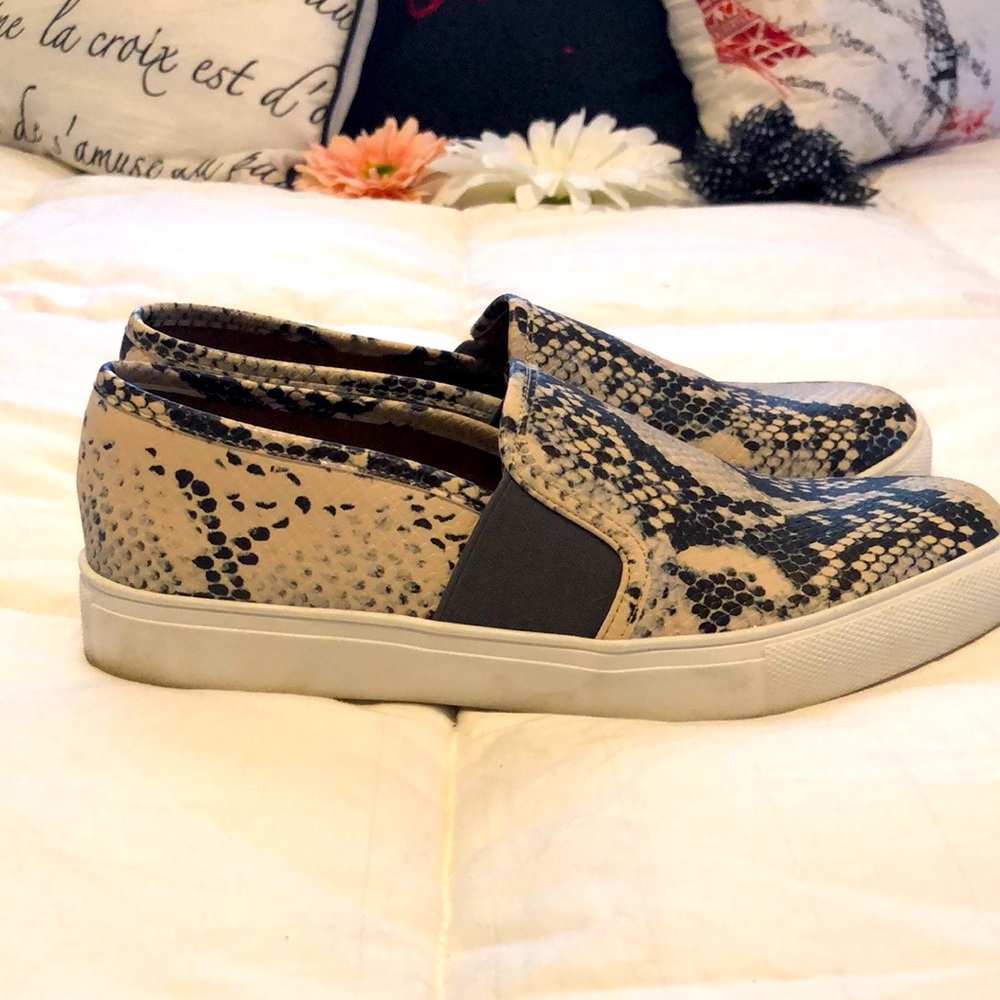 Steve Madden Snakeskin Slip-on Sneakers